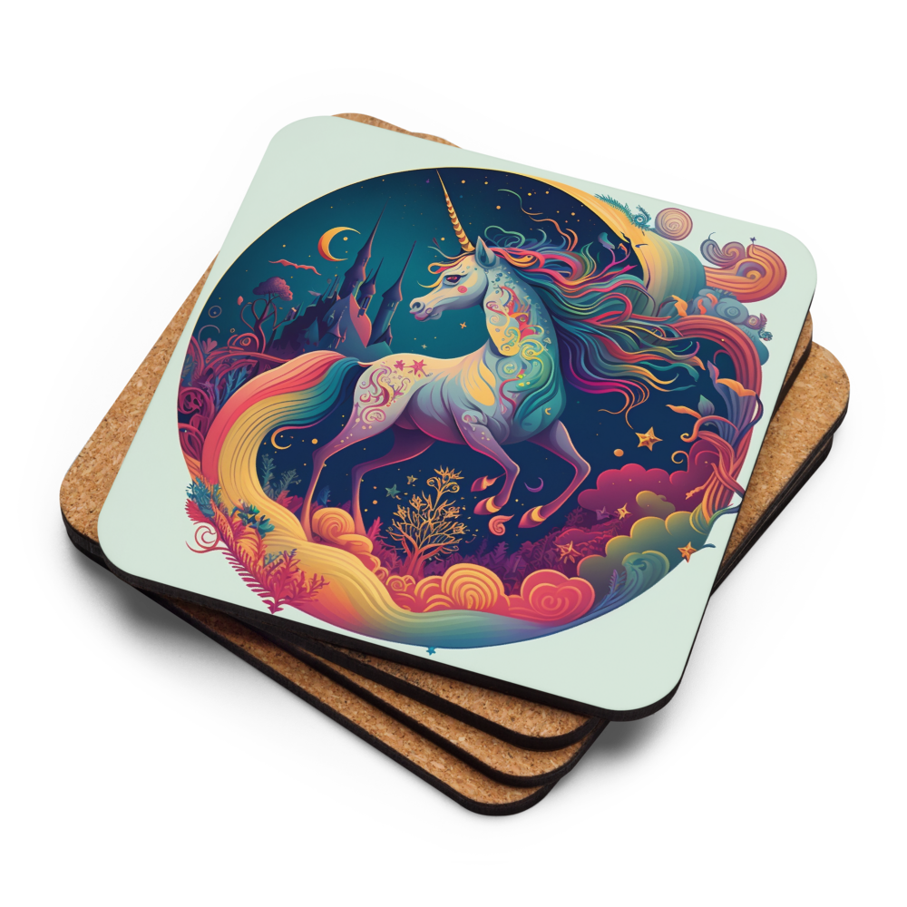 Whimsical Unicorn Coaster