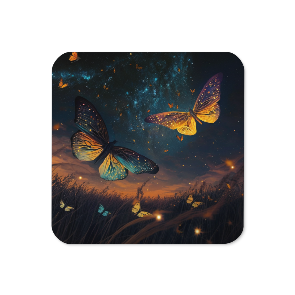 Midnight Butterflies Coaster