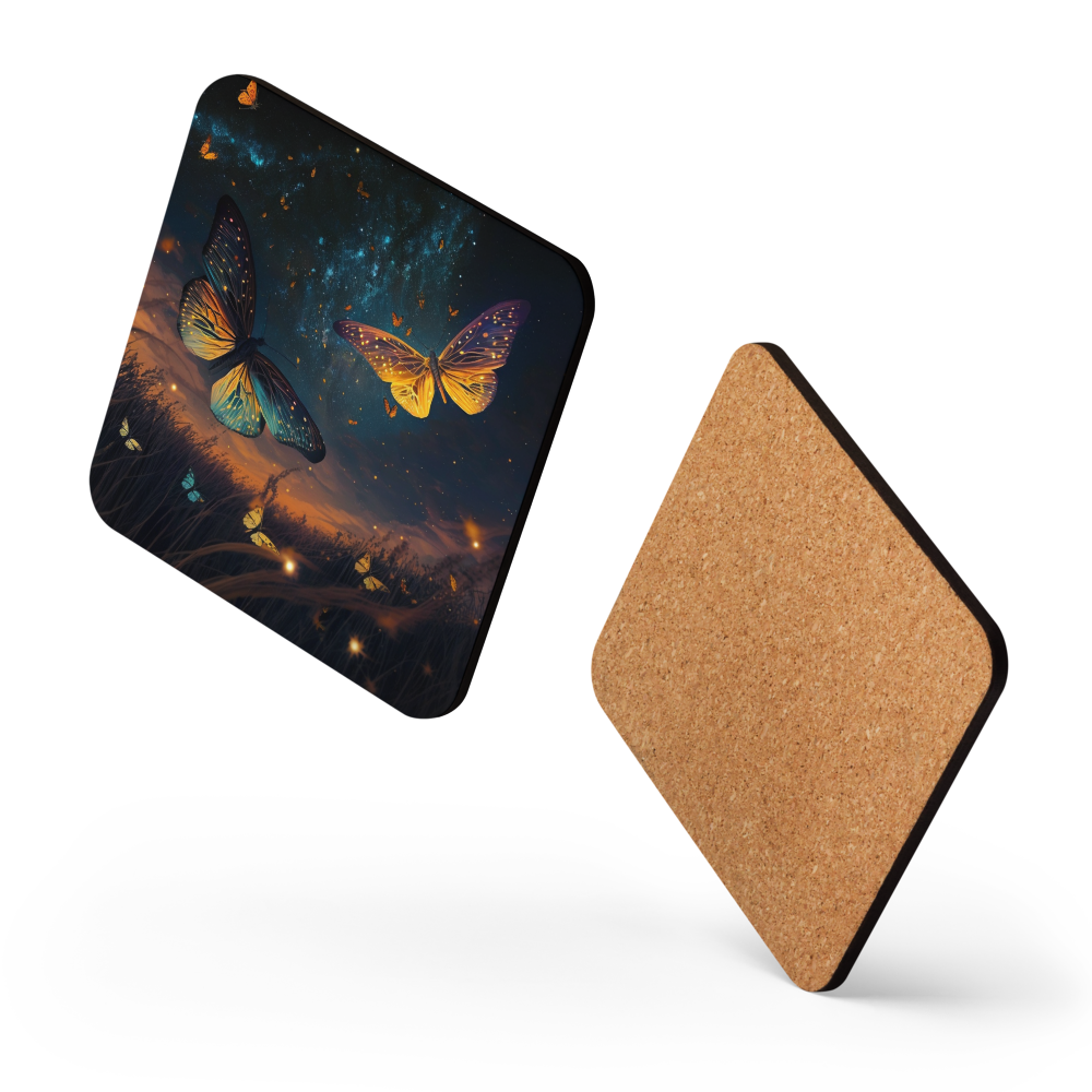 Midnight Butterflies Coaster