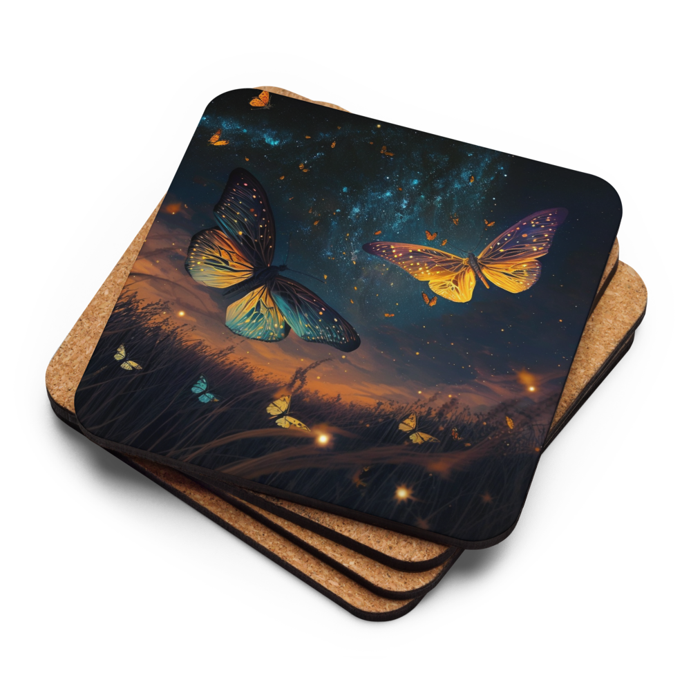 Midnight Butterflies Coaster